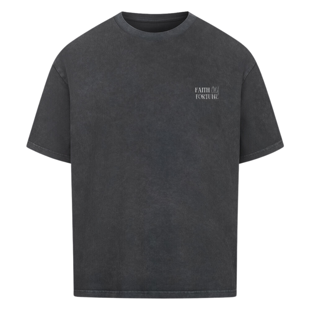 GAMAN Oversized T-Shirt Washed Black