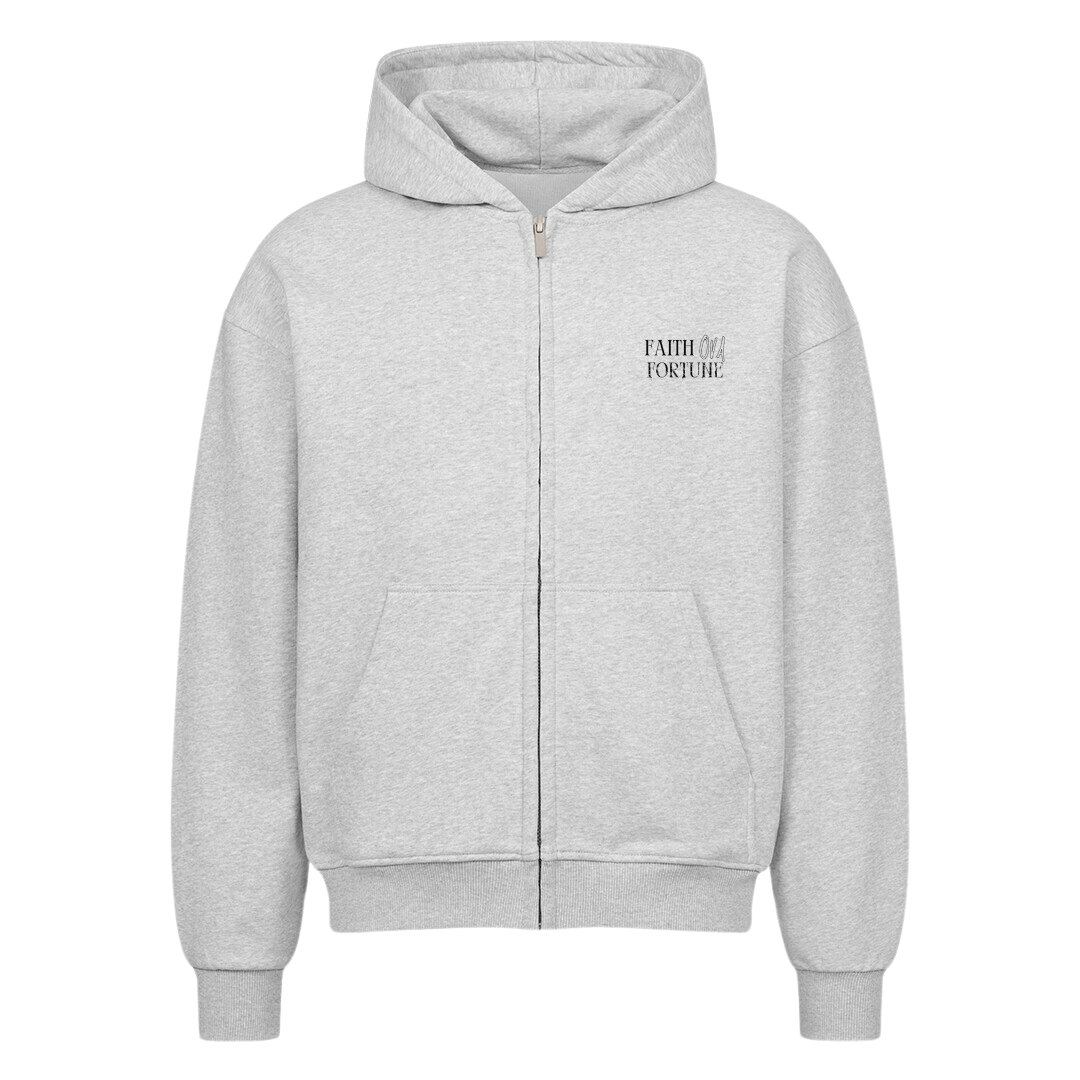OUBAITORI Zip-Hoodie Heather Grey