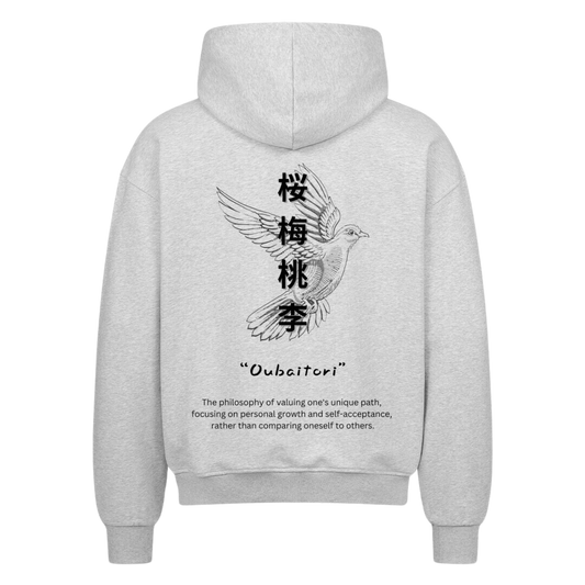 OUBAITORI Zip-Hoodie Heather Grey