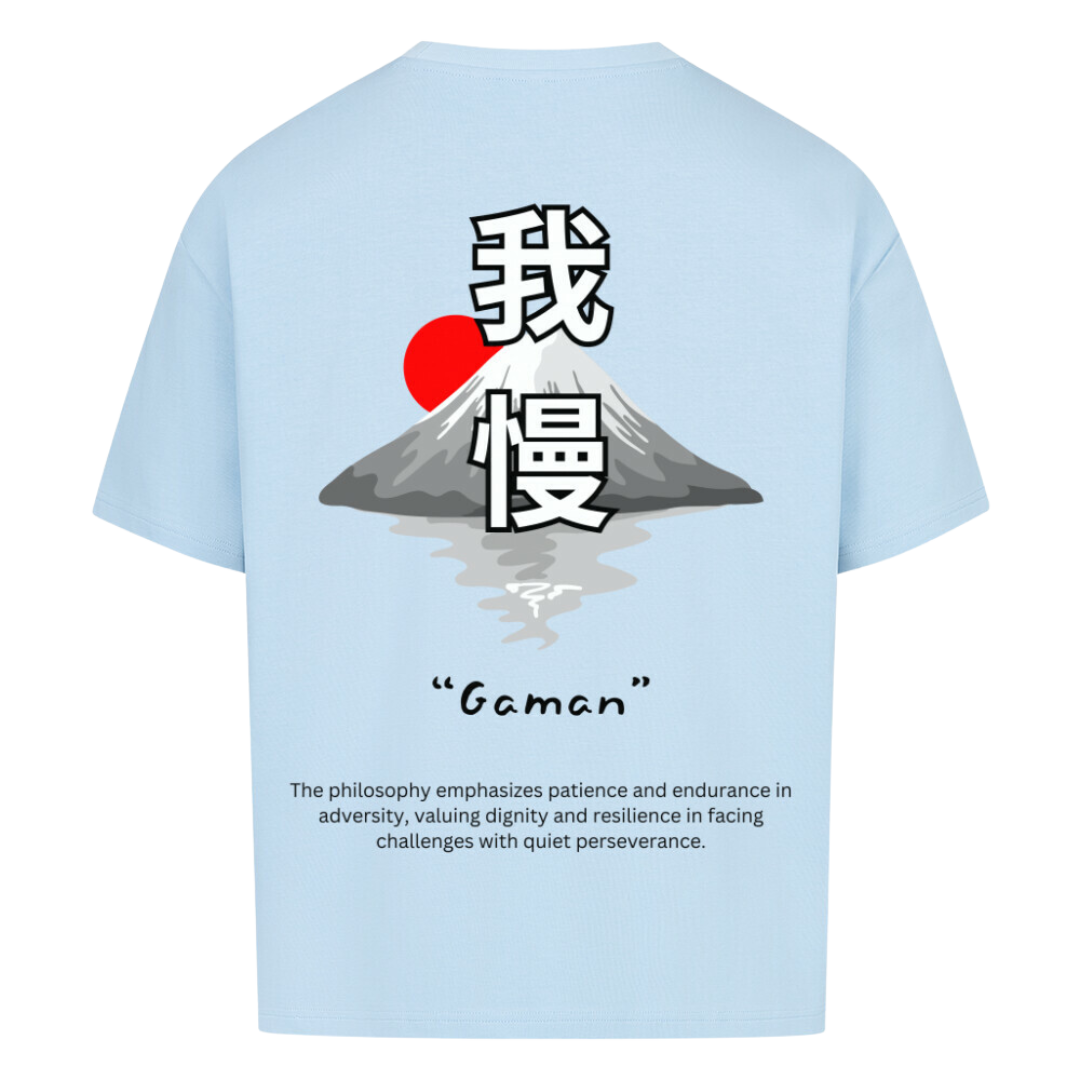 GAMAN Oversized T-Shirt Babyblau