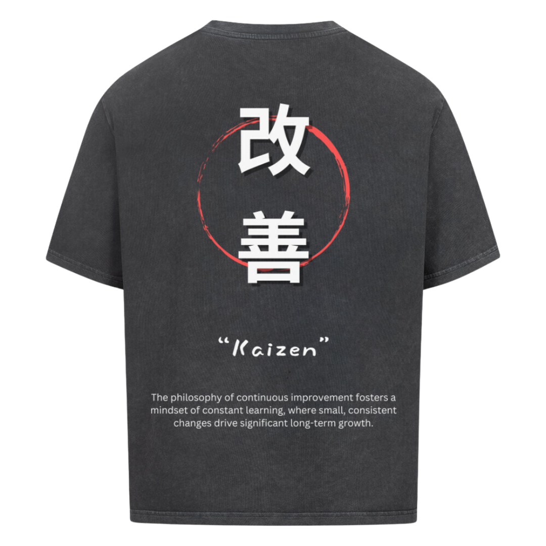 KAIZEN Oversized T-Shirt Washed Black
