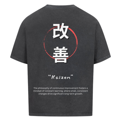 KAIZEN Oversized T-Shirt Washed Black