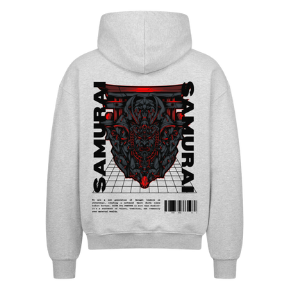 SAMURAI  Oversized Zip-Hoodie Grey