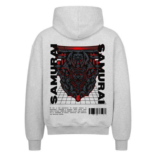 SAMURAI  Oversized Zip-Hoodie Grey