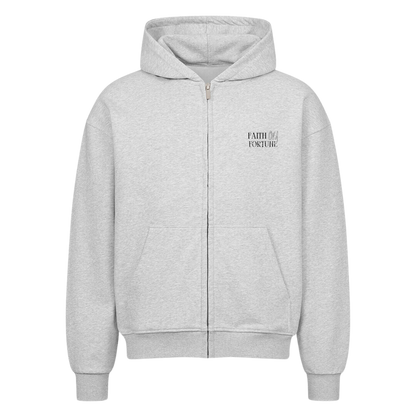 SAMURAI  Oversized Zip-Hoodie Grey