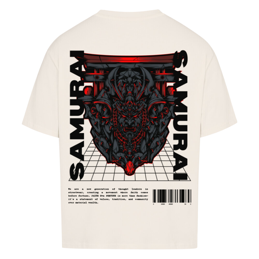 SAMURAI  Oversized T-Shirt Beige