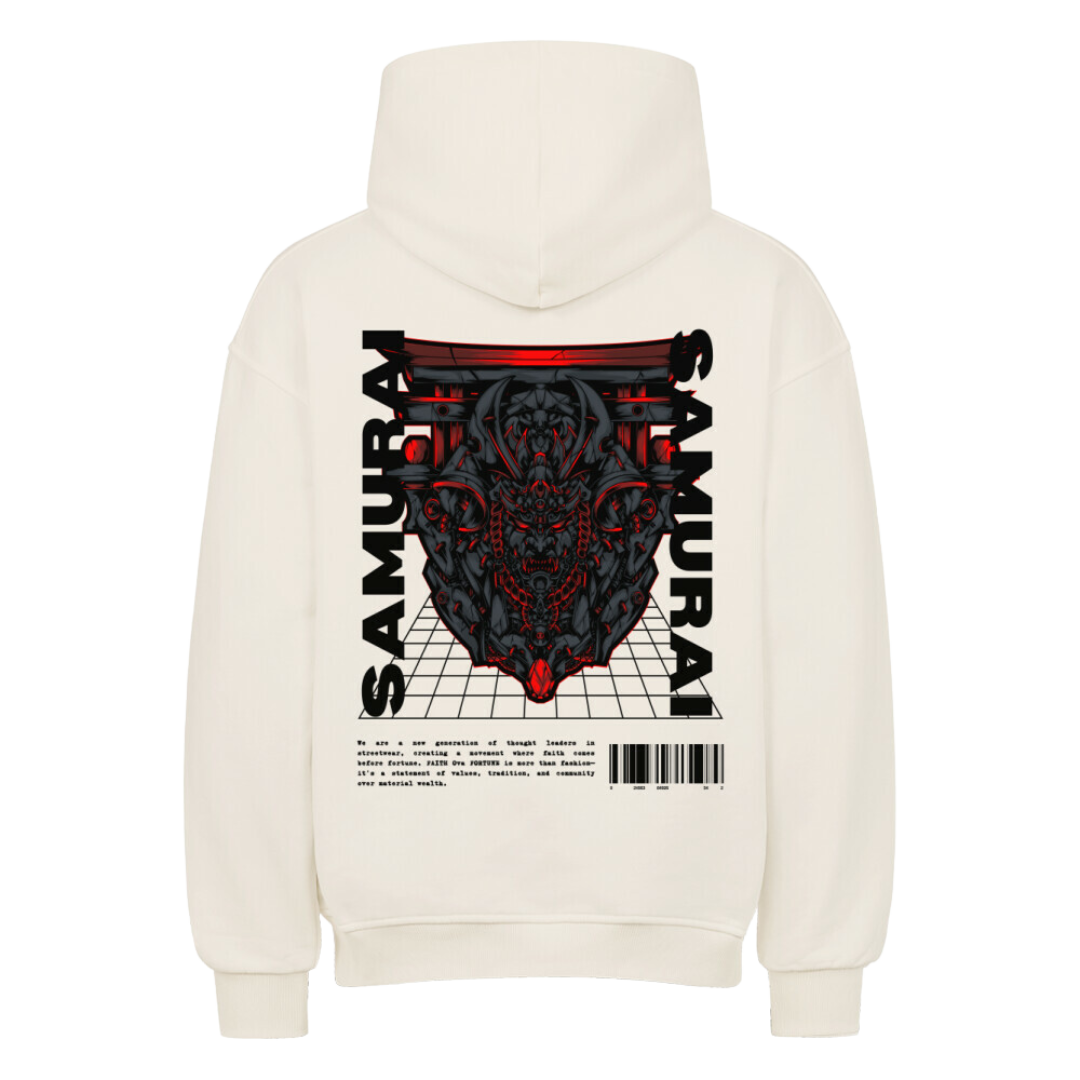 SAMURAI  Oversized Hoodie Beige