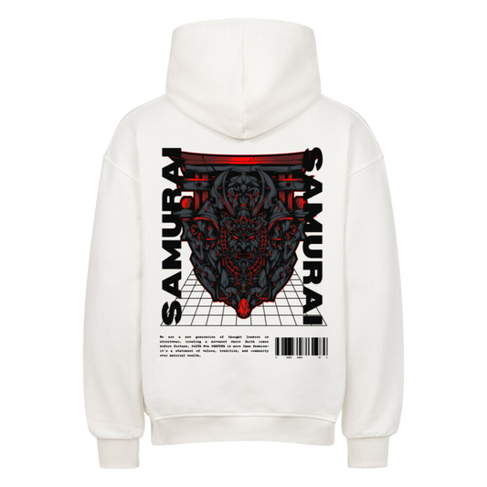 SAMURAI  Oversized Hoodie White