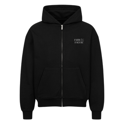 SAMURAI  Oversized Zip-Hoodie Black
