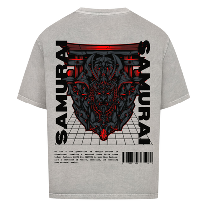 SAMURAI  Oversized T-Shirt Washed Grey