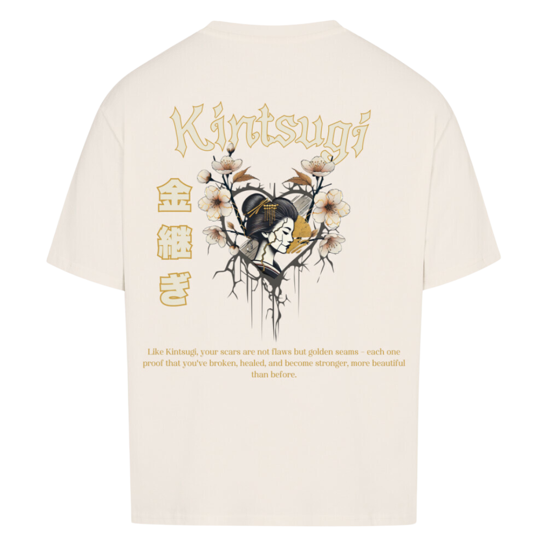 KINTSUGI Oversized T-Shirt Beige