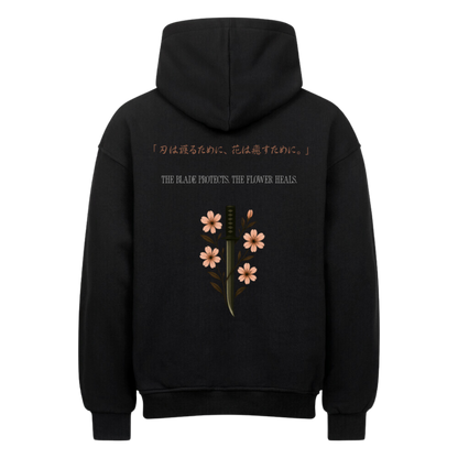 The Blade & The Bloom Oversized Hoodie Black