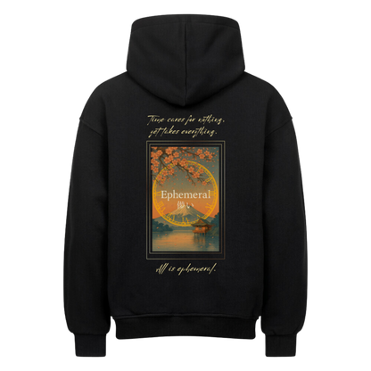 EPHEMERAL Oversized Hoodie Black