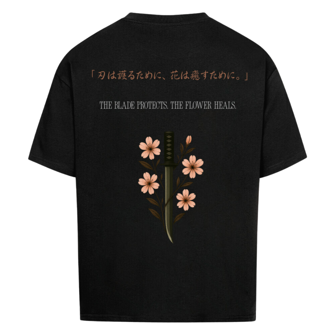 The Blade & The Bloom Oversized T-Shirt Black