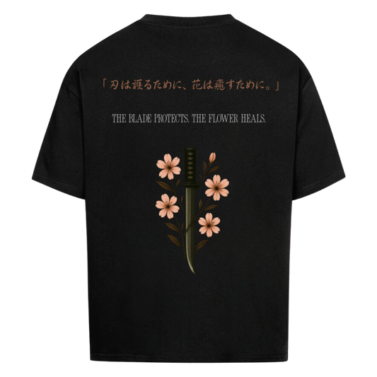 The Blade & The Bloom Oversized T-Shirt Black