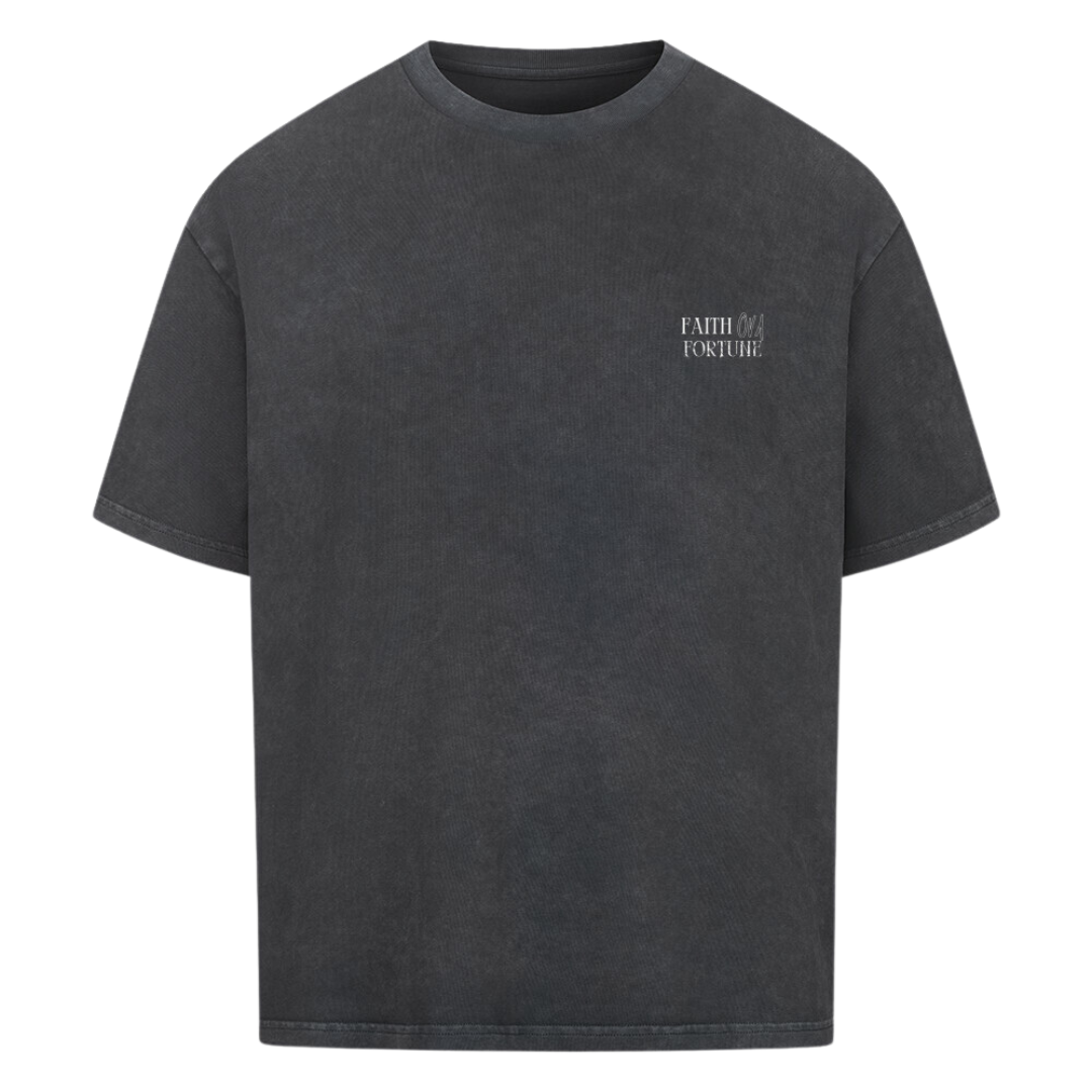 EPHEMERAL Oversized T-Shirt Washed Black