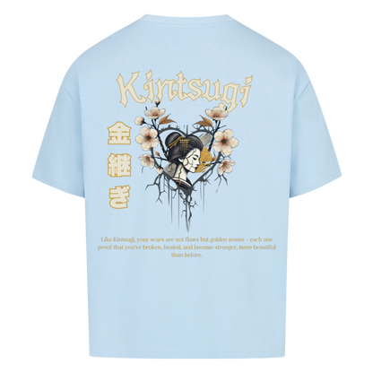 KINTSUGI Oversized T-Shirt Babyblau