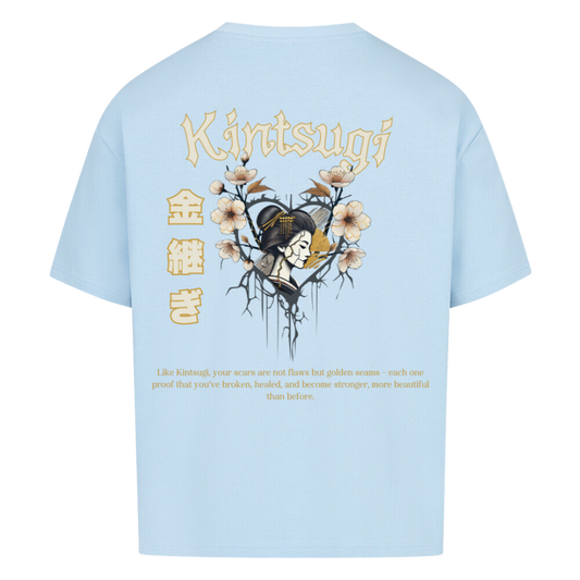 KINTSUGI Oversized T-Shirt Babyblau