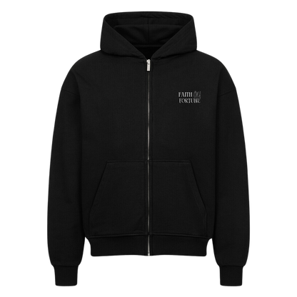 Kintsugi  Oversized Zip-Hoodie Schwarz