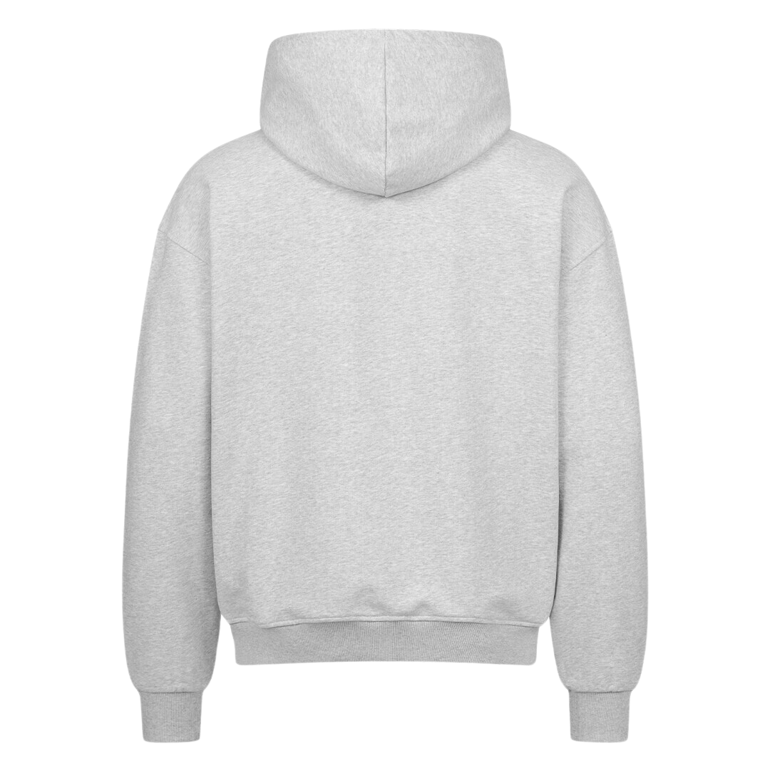 Oversized Zip-Hoodie Heather Grey