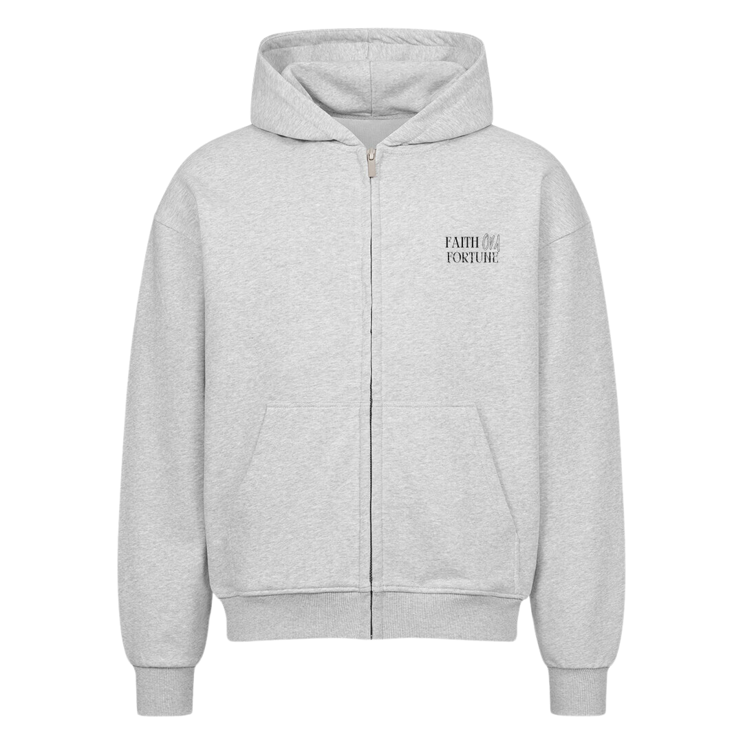 Oversized Zip-Hoodie Heather Grey