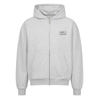 Oversized Zip-Hoodie Heather Grey
