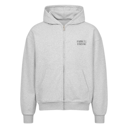 Kintsugi  Oversized Zip-Hoodie Heather Grey