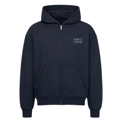 EPHEMERAL  Oversized Zip-Hoodie French Navy
