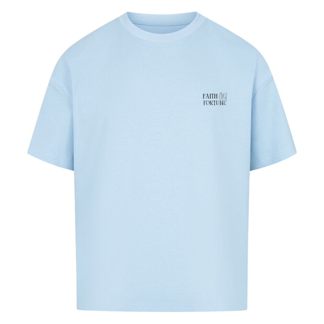 SINGLE STEP Oversized T-Shirt Babyblau