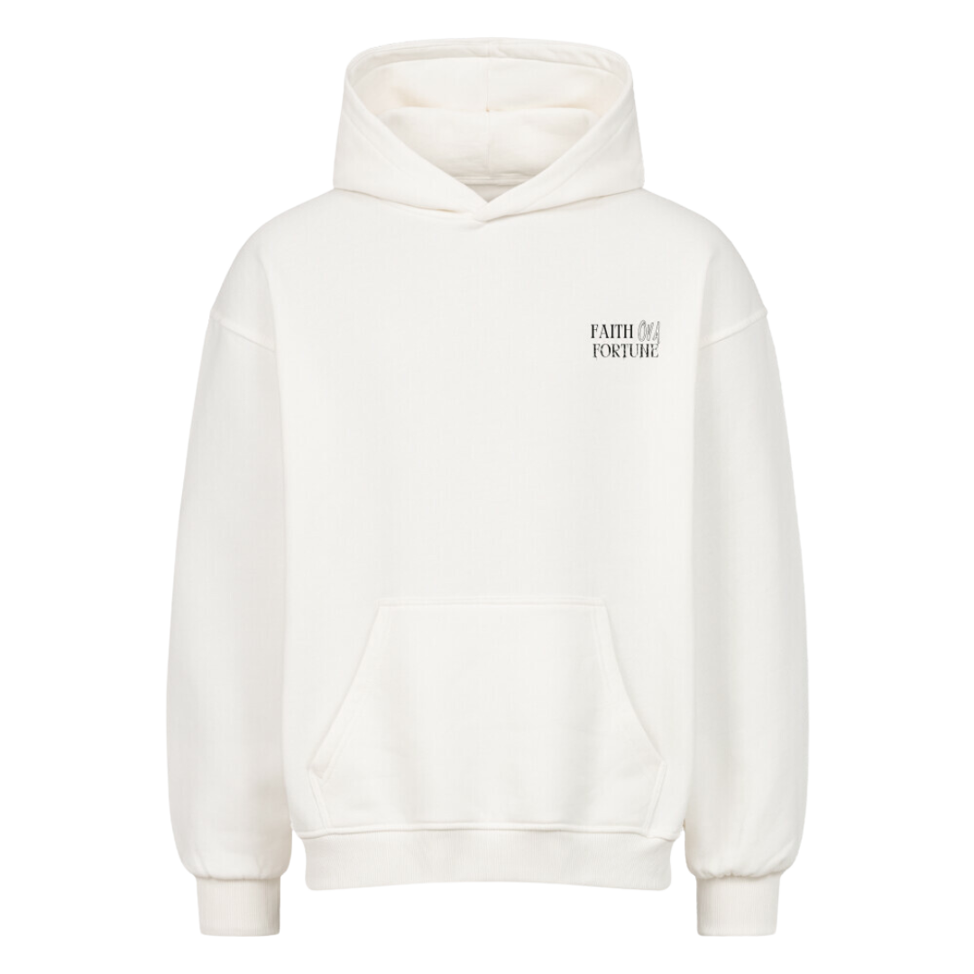 SINGLE STEP Oversized Hoodie Weiß