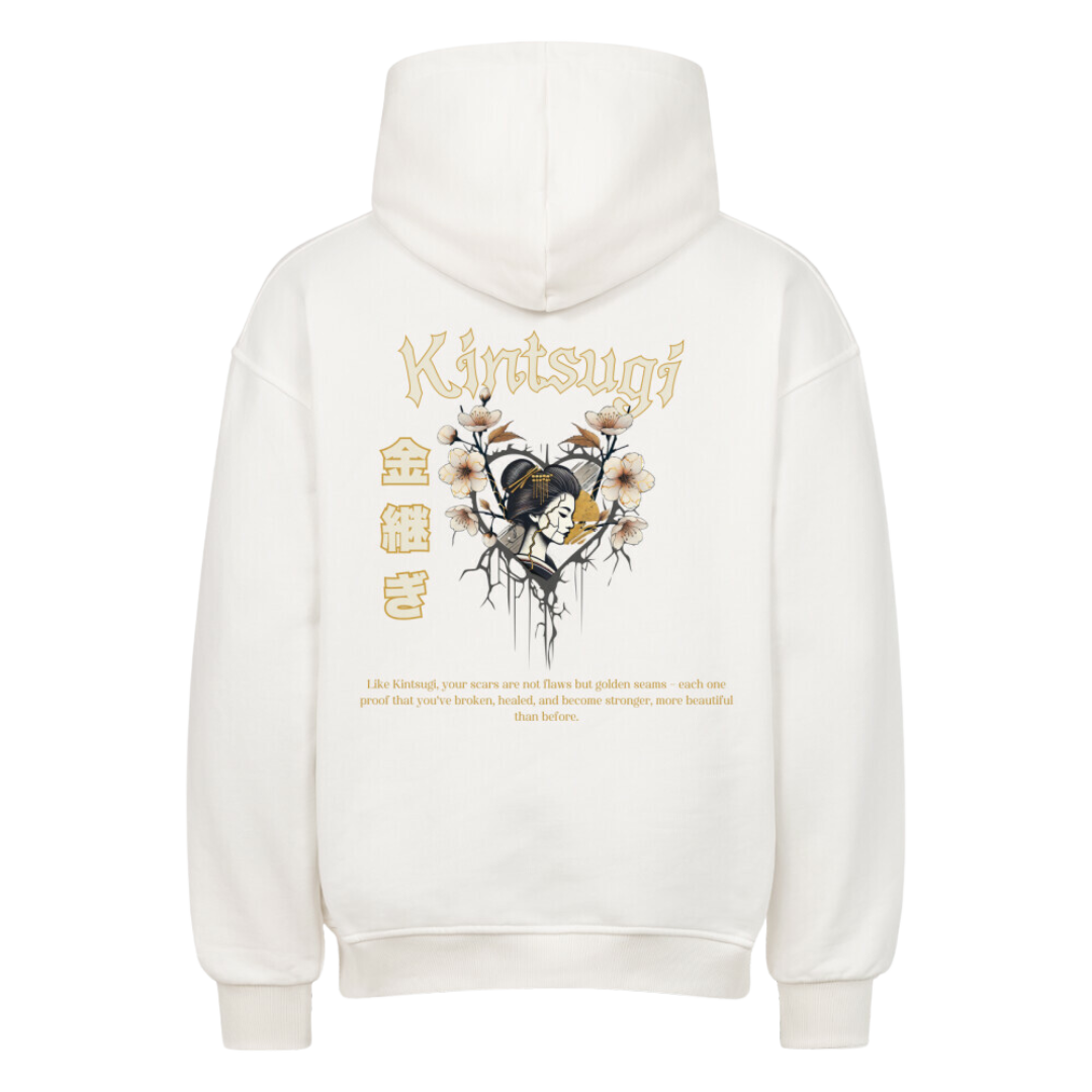 KINTSUGI Oversized Hoodie Weiß