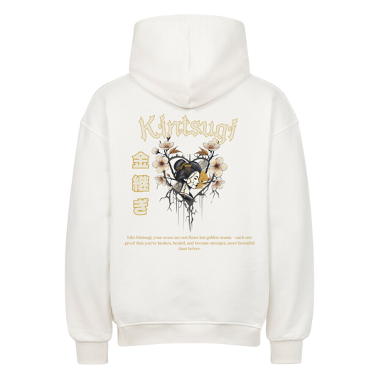 KINTSUGI Oversized Hoodie Weiß